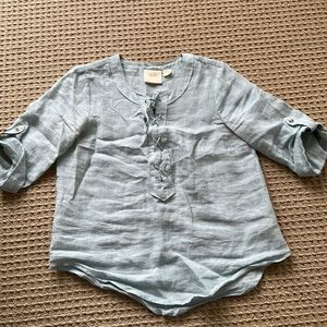Pre owned linen top Maeve Anthropologie size 6